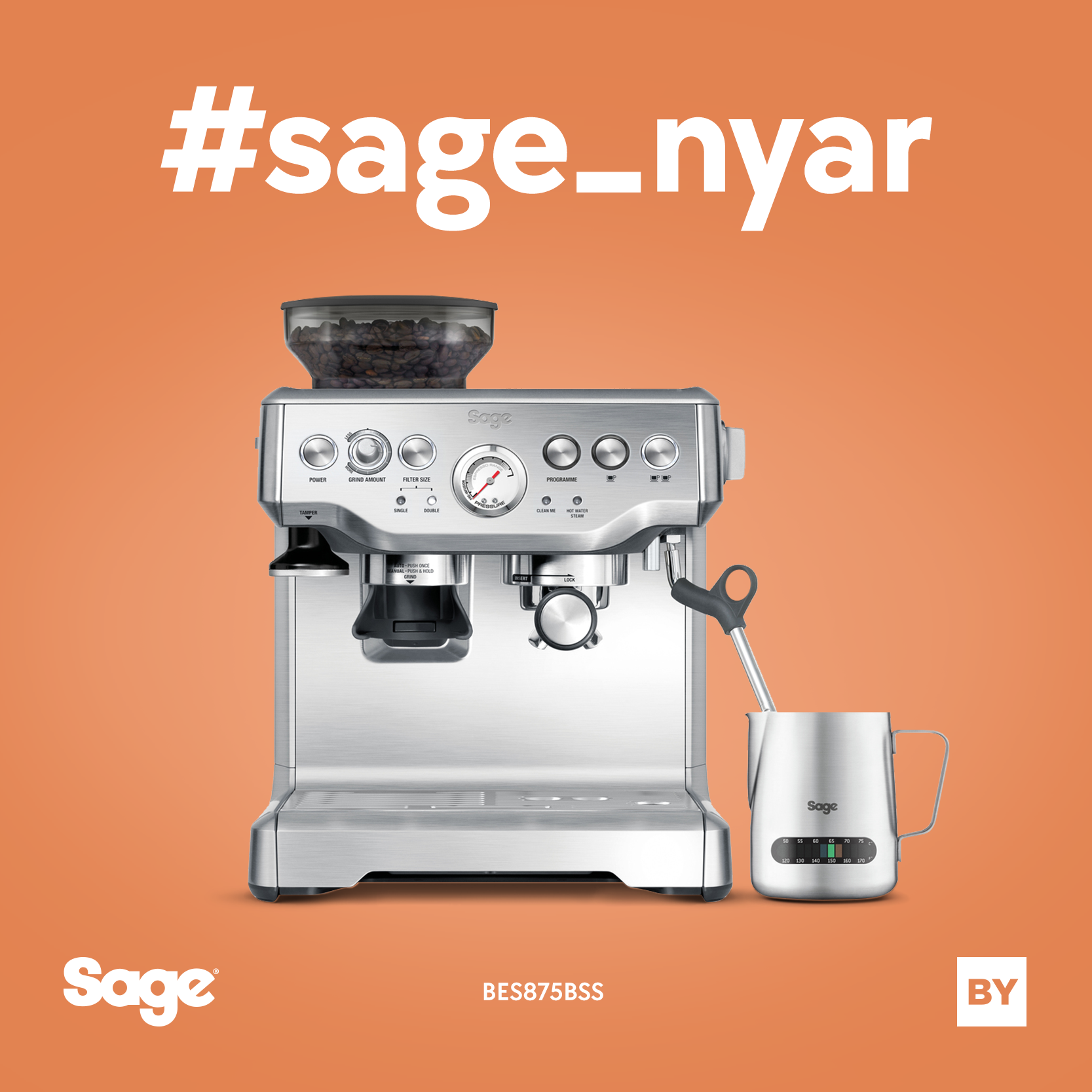 .Sage BES875BSS - The Barista Express